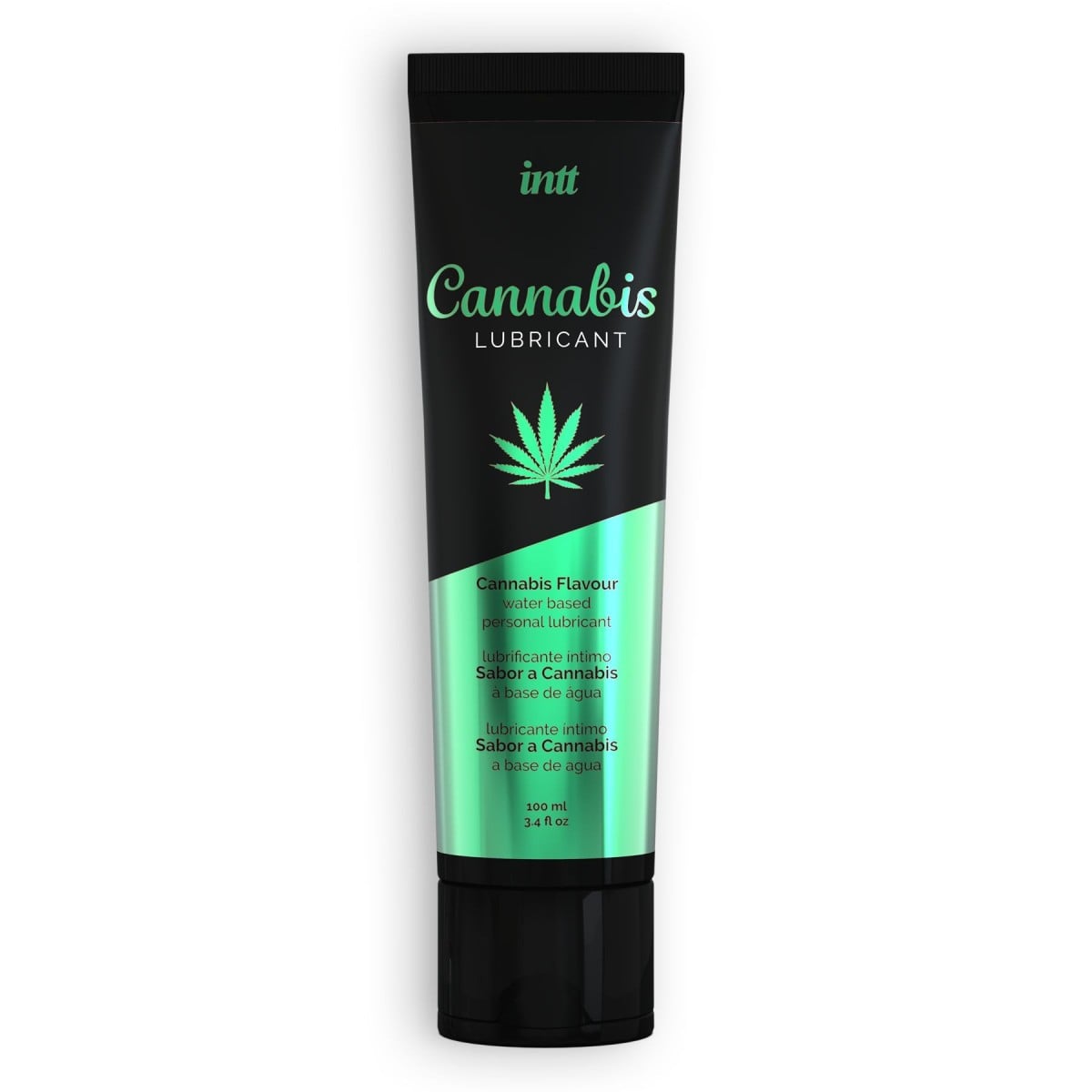 Intt Cannabis Lubricant 100 ml, lubrikační gel na vodní bázi s konopným olejem