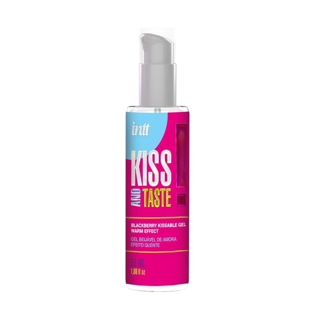 Intt Kiss & Taste Blackberry Kissable Gel Warm Effect 55 ml, slíbatelný gel s hřejivým efektem a příchutí ostružin