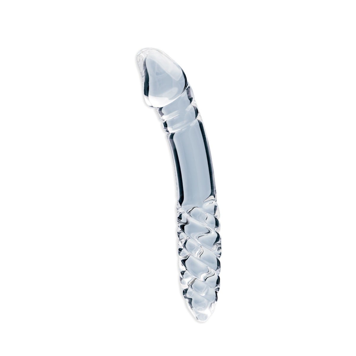 Clarity Celestial Desire, oboustranné dildo z borosilikátového skla 20,5 x 3,8 cm