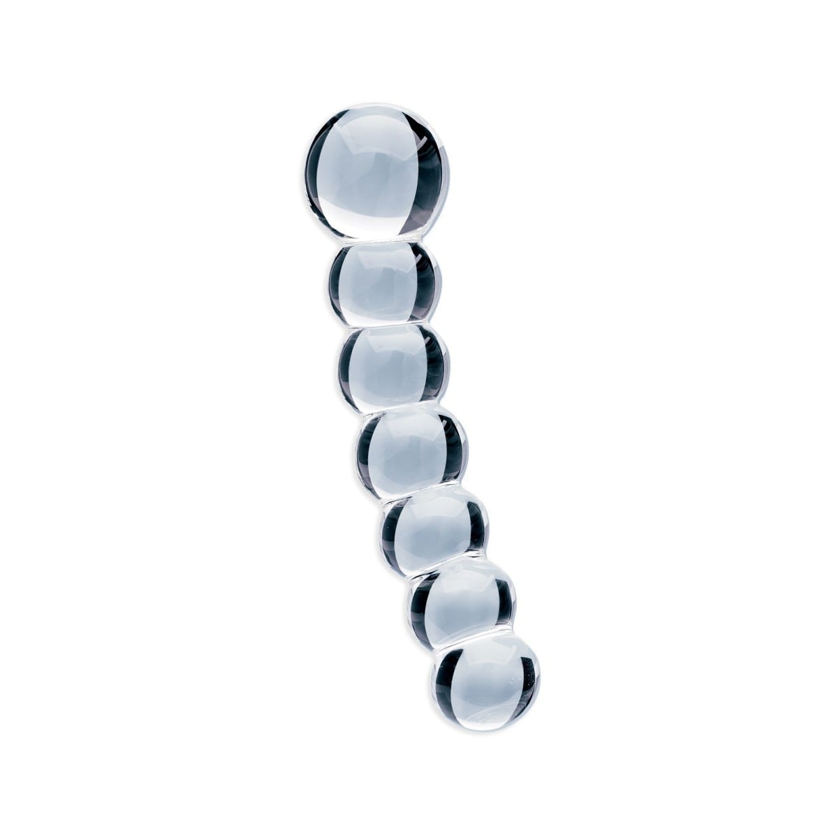 Clarity Celestial Orb, oboustranné dildo z borosilikátového skla 17 x 3,8 cm