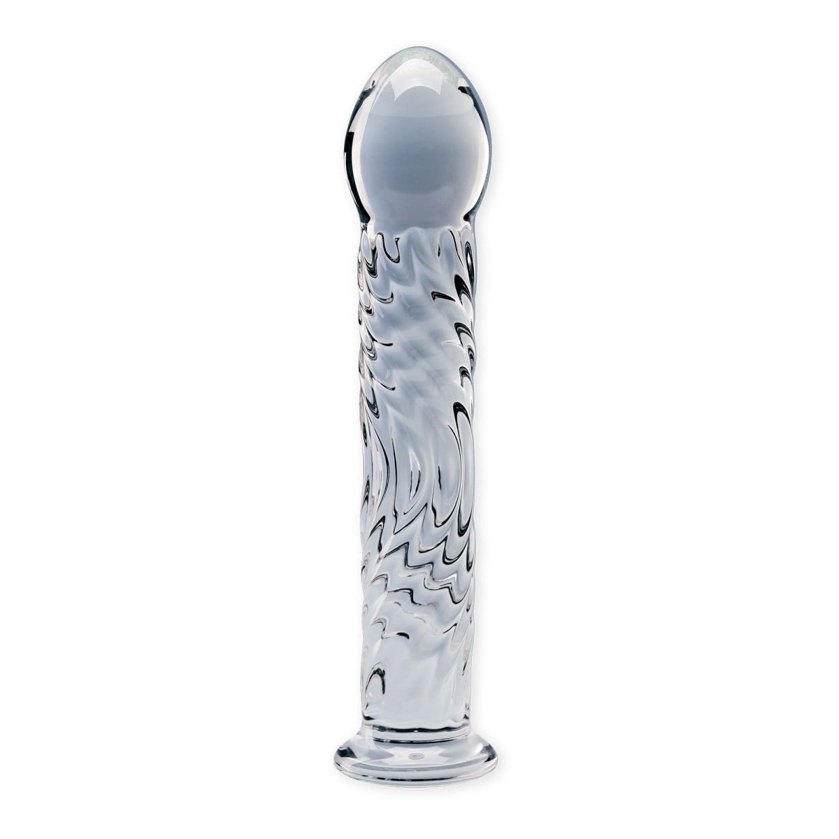 Clarity Seraphic Ripple, dildo z borosilikátového skla 16,5 x 3,4 cm