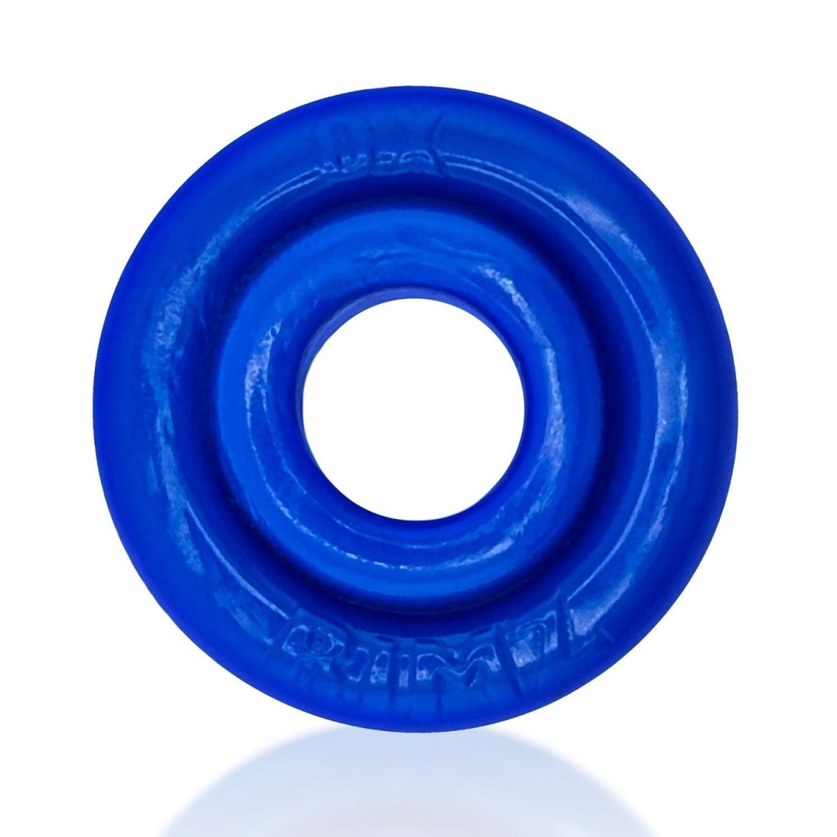 Erekční kroužek Oxballs Rimz modrý, elastický kroužek na penis