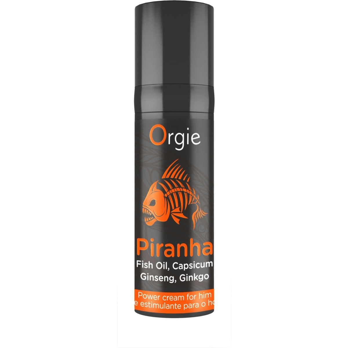 Orgie Piranha Power Cream 15 ml, krém pro zlepšení erekce a sexuálního výkonu