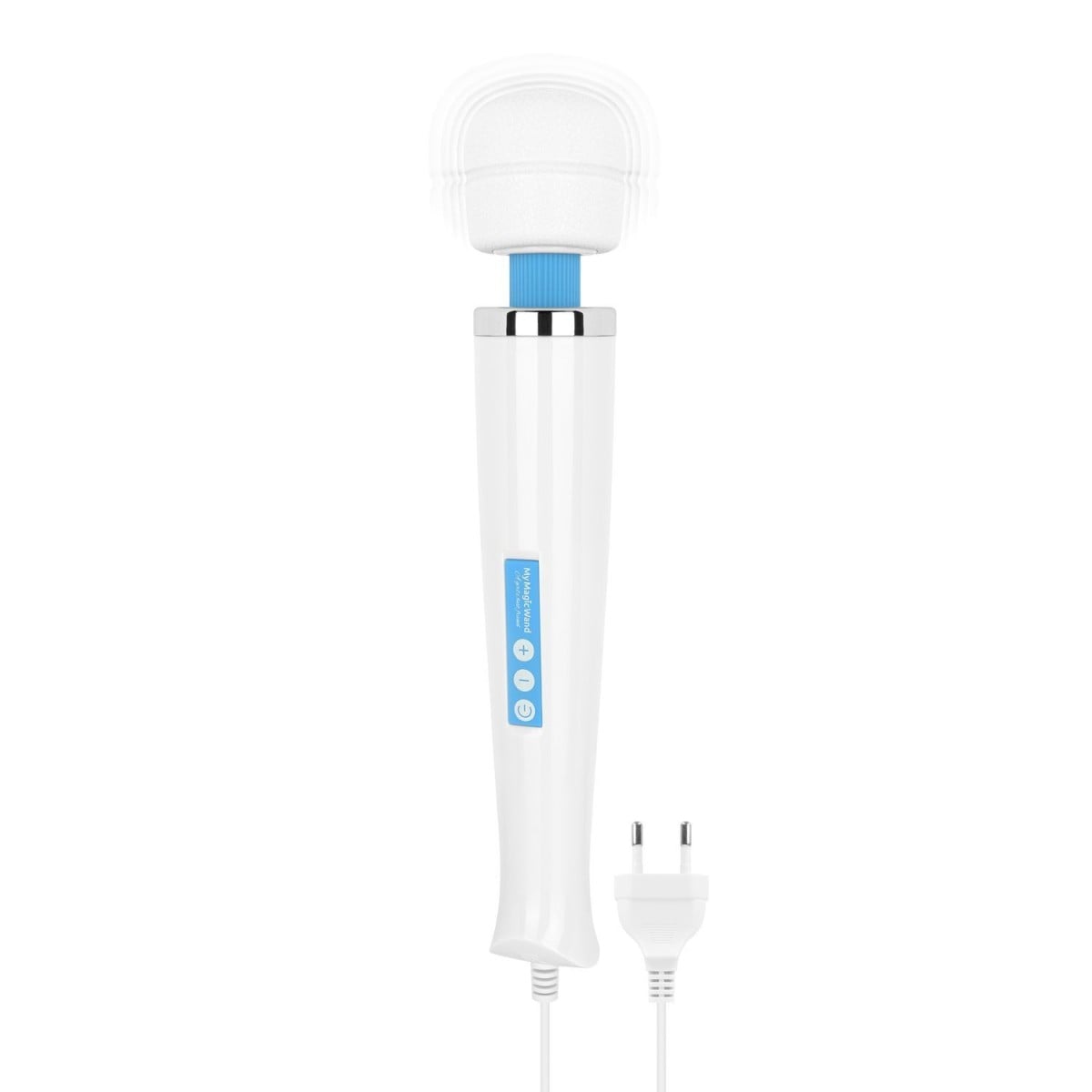 MyMagicWand Wand Massager Blue, výkonná vibrační masážní hlavice 32 x 5,8 cm