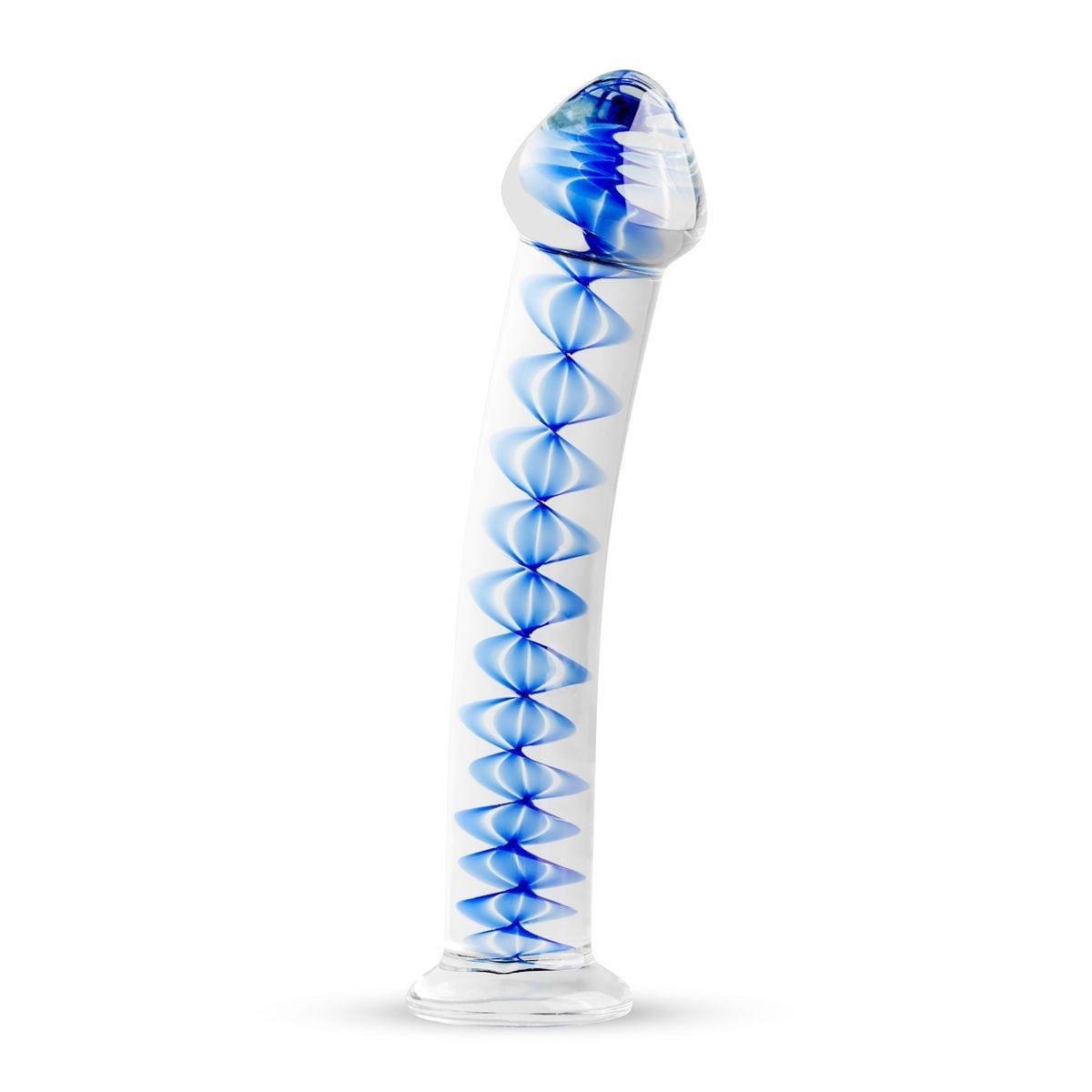 Gildo Glass Dildo No. 4, hladké skleněné dildo 17,5 x 2,9–3,8 cm