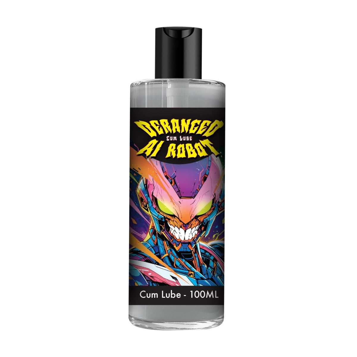 Ouch! Deranged AI Robot Cum Lube 100 ml, lubrikant na vodní bázi