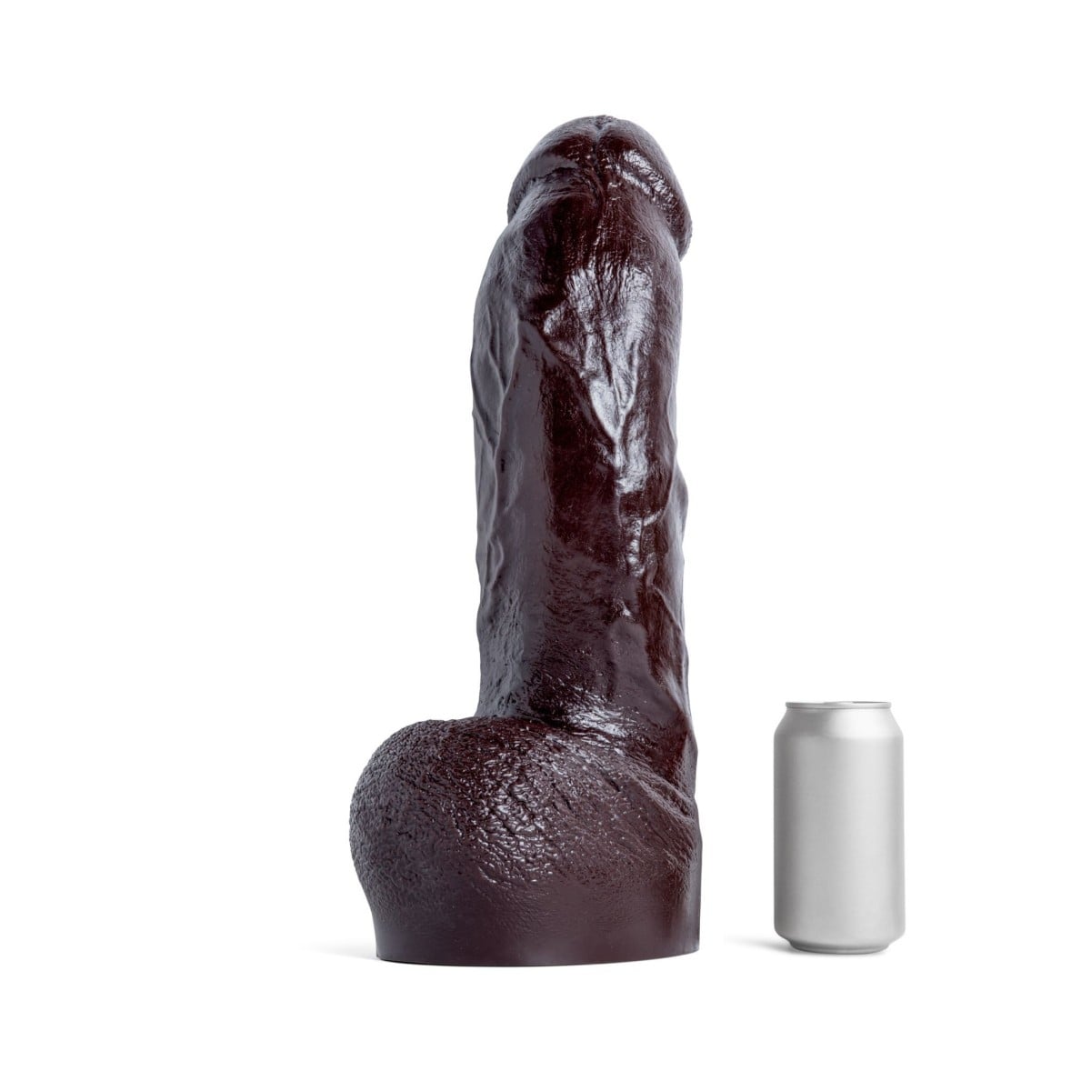 Mr. Hankey’s Toys Krave Melanin XXXXL, prémiové silikonové dildo s Vac-U-Lock 41,3 x 9,4–10,6 cm