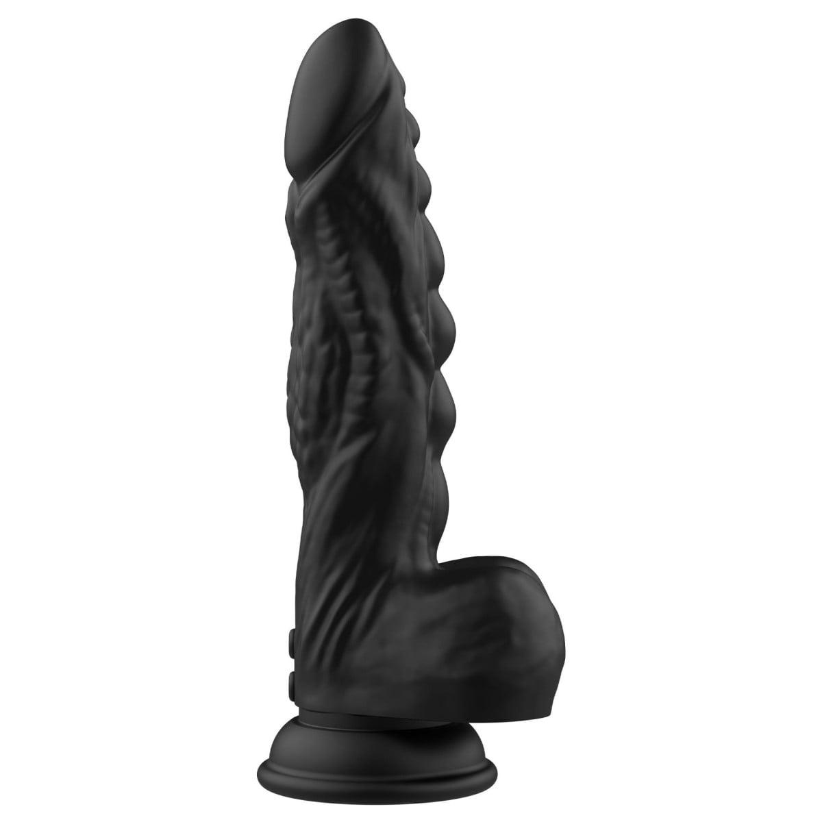 Hidden Desire Extreme Monster Cocks Raptor, silikonové vibrační a přirážecí dildo s přísavkou 23 x 5 cm