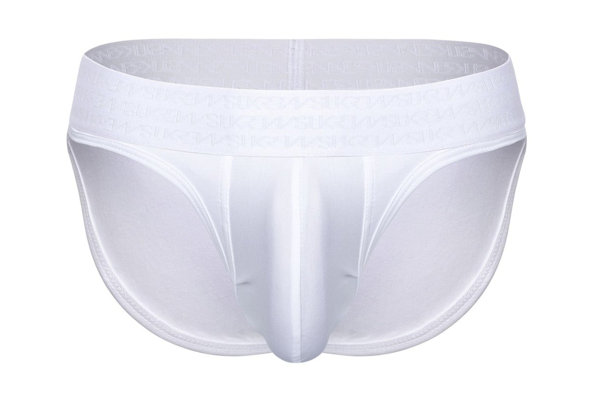 Slipy Sukrew Classic Brief Starlight M, bílé pánské slipy