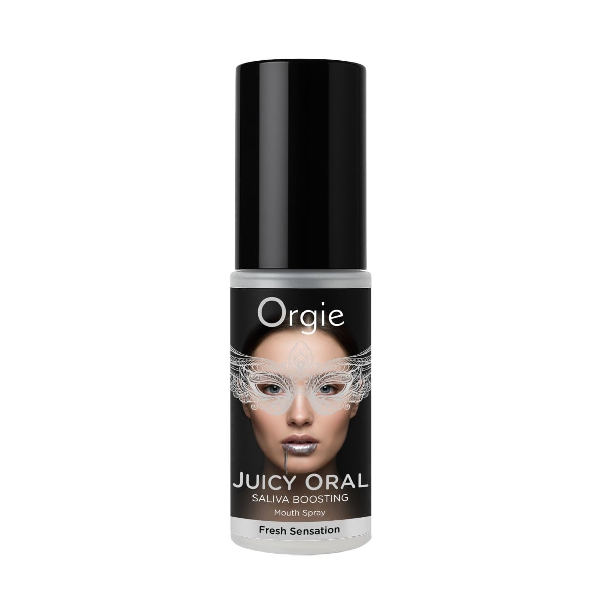 Orgie Juicy Oral Saliva Boosting Mouth Spray 15 ml, mátový ústní sprej pro svěžejší pocit a podporu slin