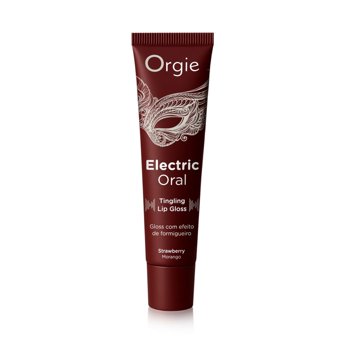 Orgie Electric Oral Tingling Lip Gloss 10 ml, jahodový lesk na rty s vibračním efektem