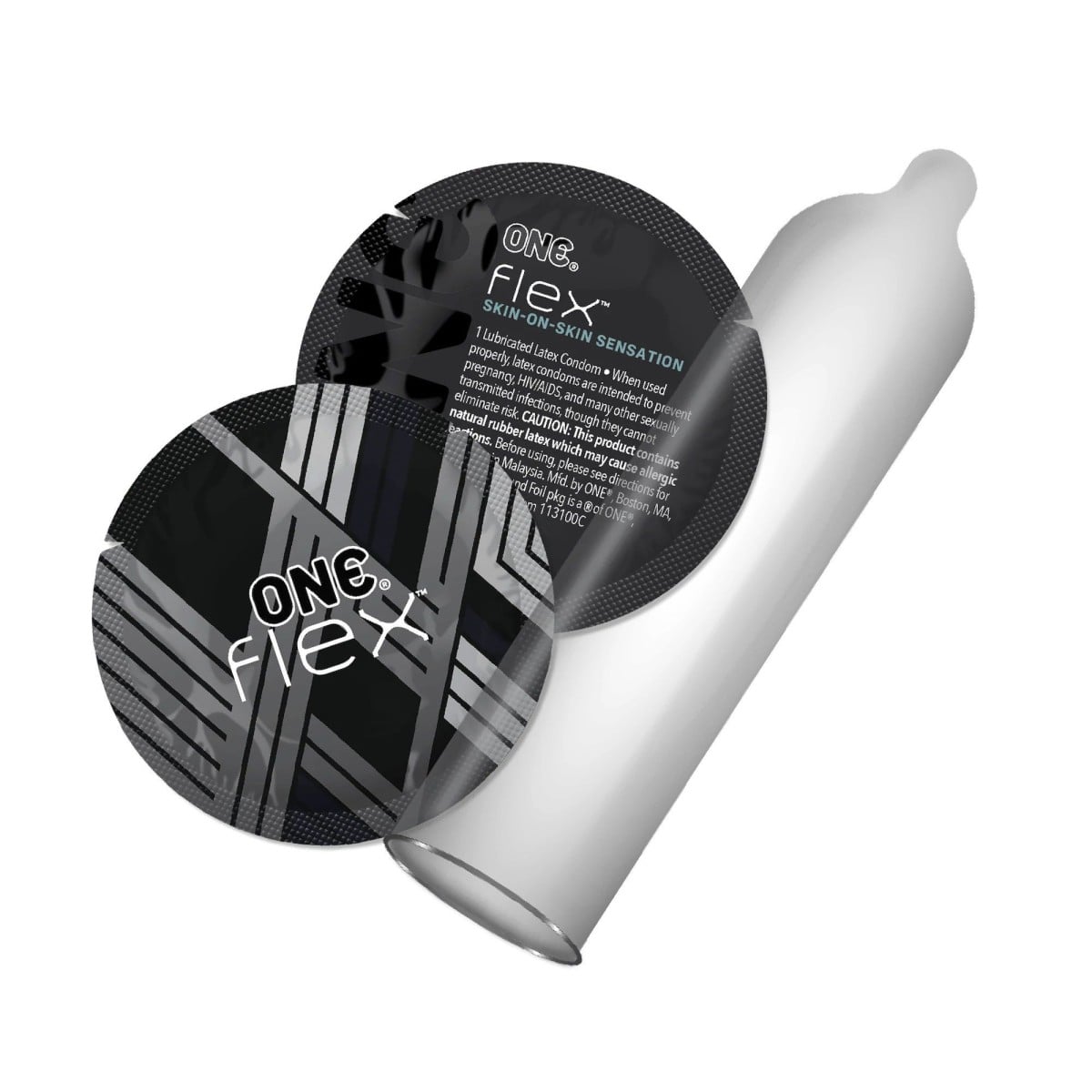 ONE Flex 10 ks, ultratenké latexové kondomy s grafenem a nominální šířka 54 mm
