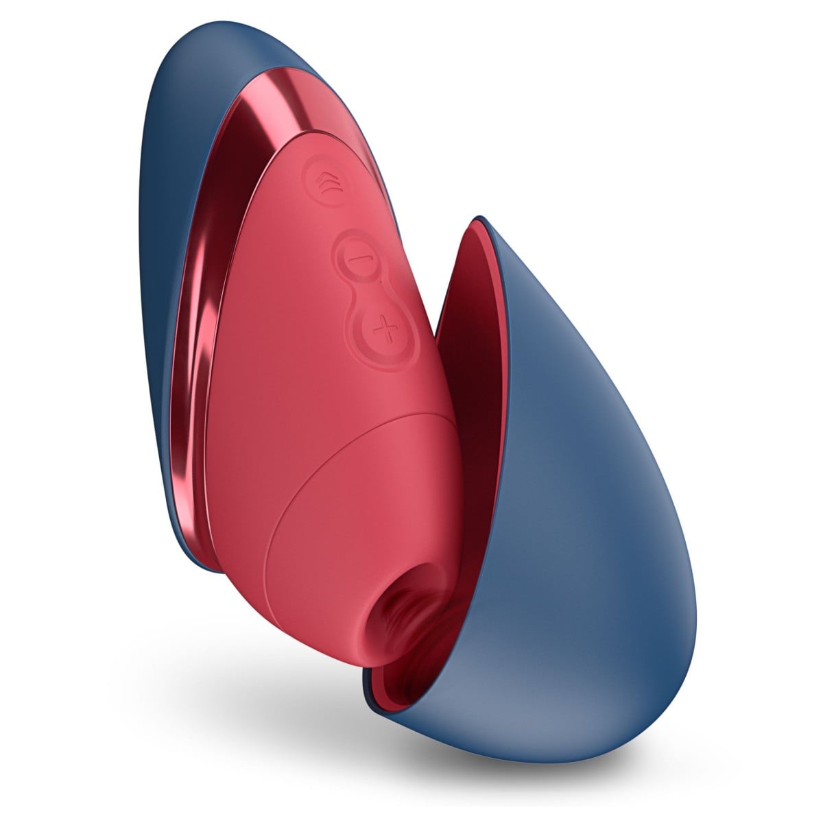 Stimulátor klitorisu Womanizer Next Liberty Blue/Red, kompaktní tlakový stimulátor klitorisu s magnetickým víčkem