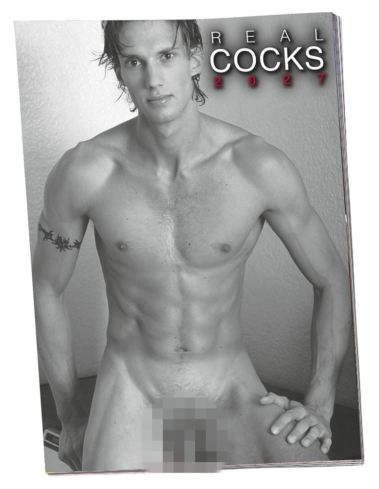 Real Cocks 2027, erotický nástěnný kalendář 29,7 x 42 cm