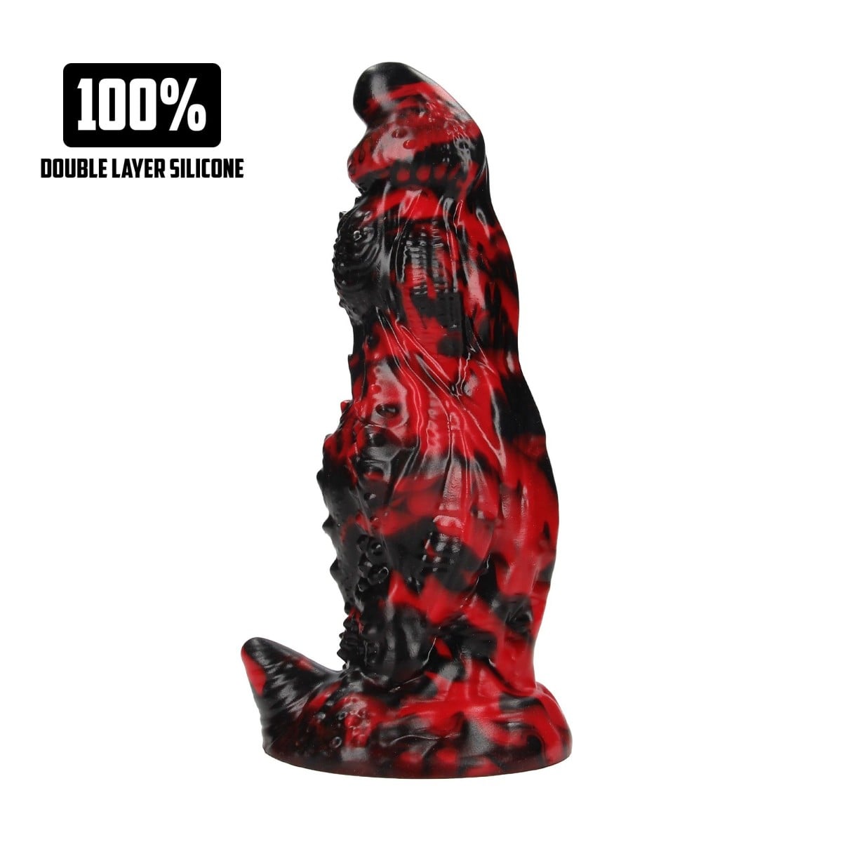 Ouch! Fiction Cocks Hell Night Fiend, silikonové dildo s přísavkou 20 x 3–7,3 cm