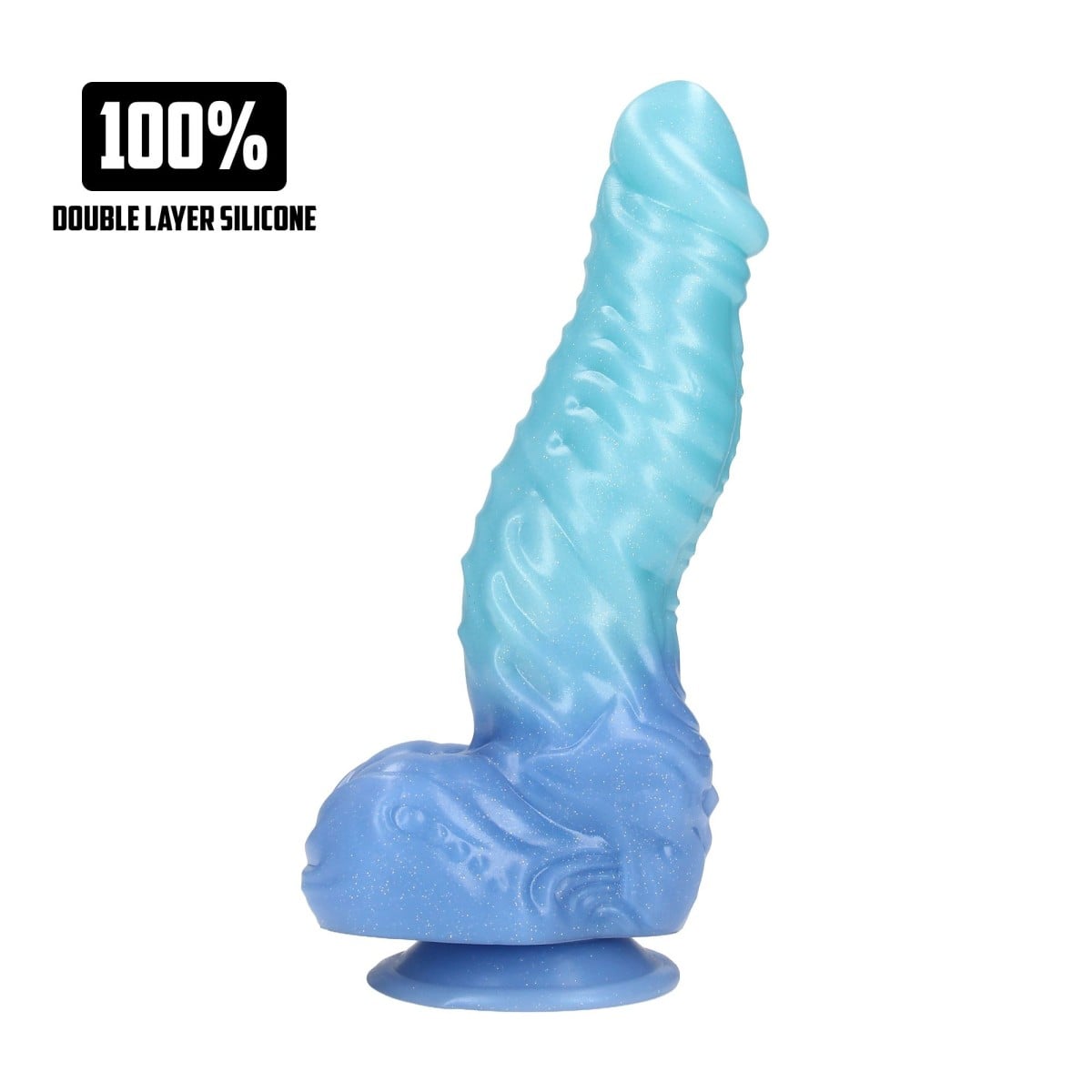 Ouch! Fiction Cocks Deep Sea Hydra, silikonové fantasy dildo s přísavkou 23 x 4,6–5,8 cm