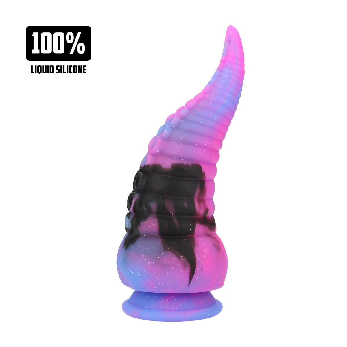 Ouch! Fiction Cocks Deep Riser, silikonové fantasy dildo s přísavkou 21 x 1,4–8,4 cm