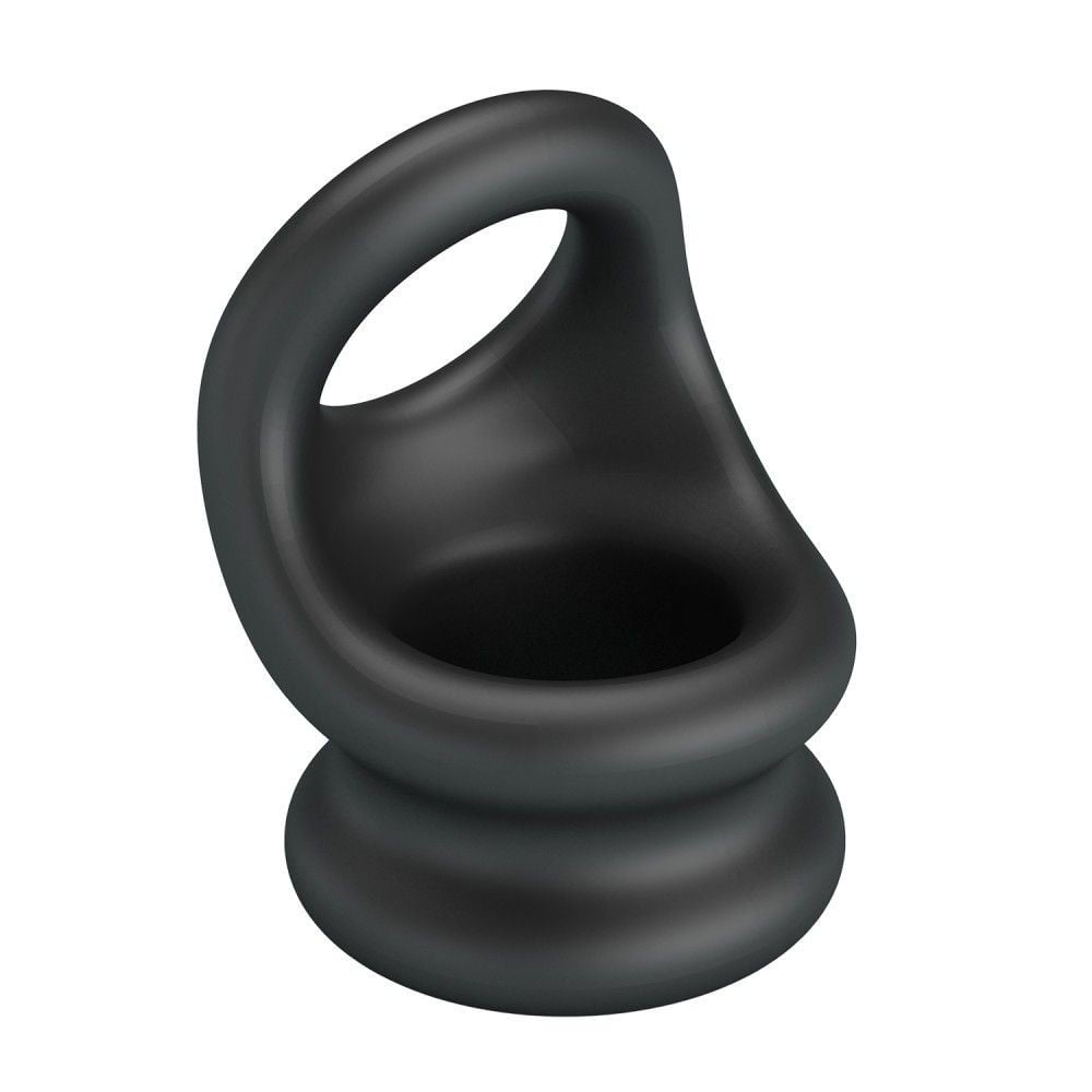 Baile Crazy Bull Oberon Super Soft Silicone, silikonový erekční kroužek na penis a varlata