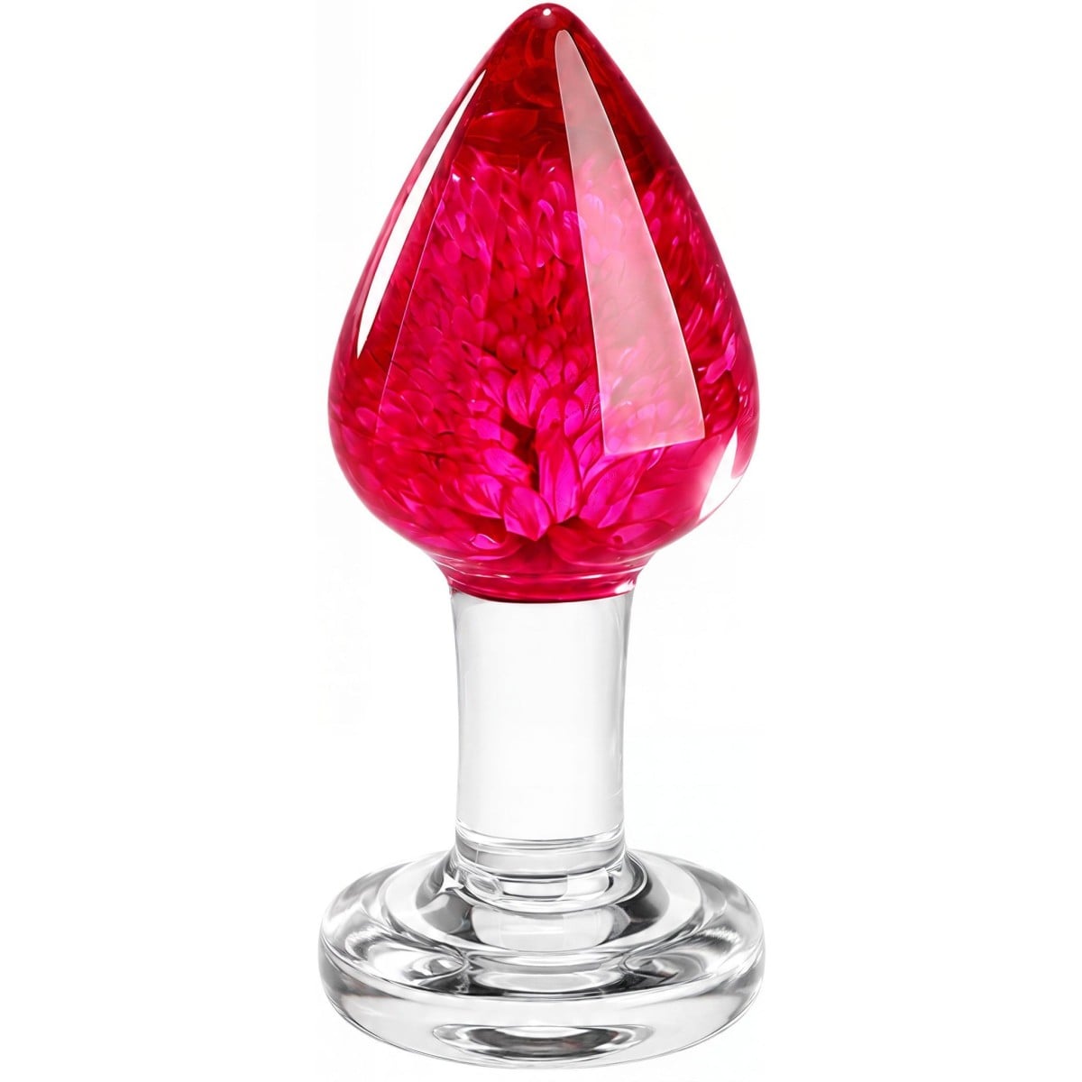 ToyJoy Bloomé Bachelors Button Anal Plug Medium, anální kolík s květy v epoxidové pryskyřici 9 x 3,9 cm