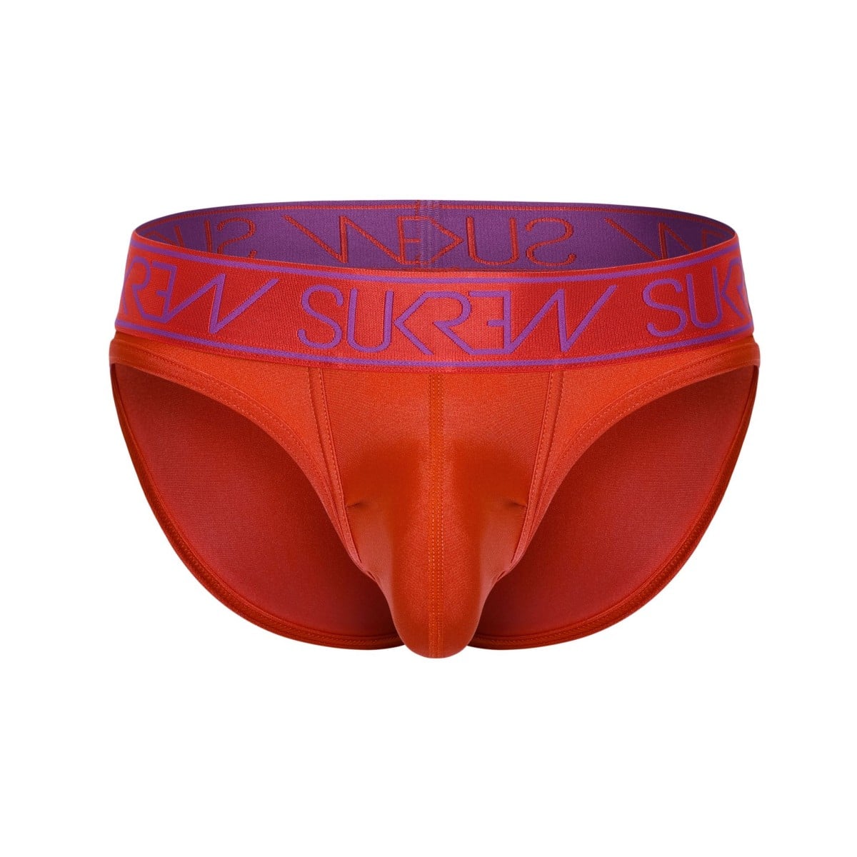 Slipy Sukrew Classic Brief Vermilion L, červené pánské slipy