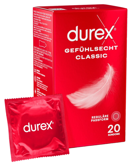 Tenké kondomy DUREX 20 kusů