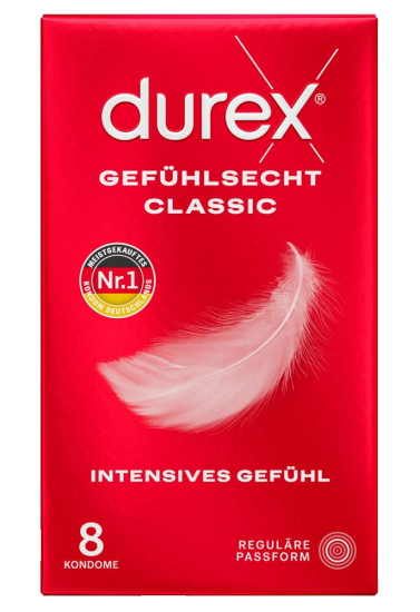 Durex Gefühlsecht Classic 8 ks