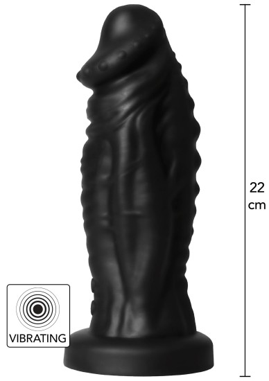 Hidden Desire Extreme Monster Cocks Devil silikonové vibrační dildo s přísavkou 22 x 5,5 cm