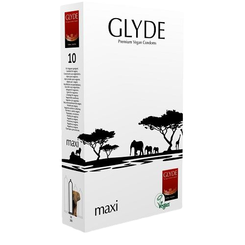 Glyde Maxi Premium Vegan Condoms 10 ks