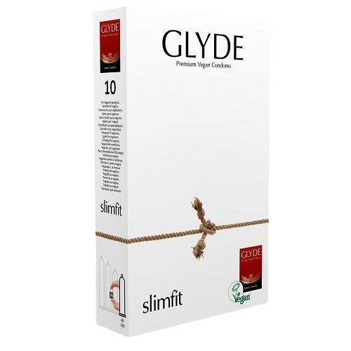 Glyde Slimfit Premium Vegan Condoms 10 ks