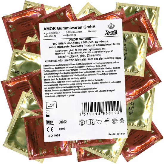 Amor Bulk-Pack: Nature, 100 natural condoms