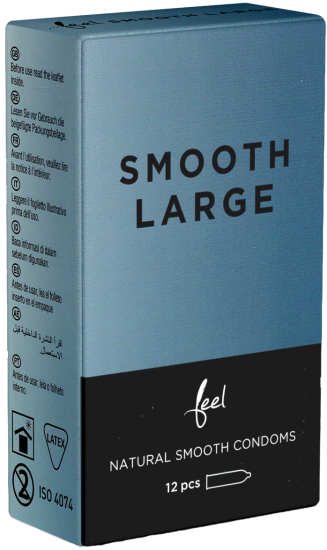 Feel Single: Smooth Large, 12 condoms