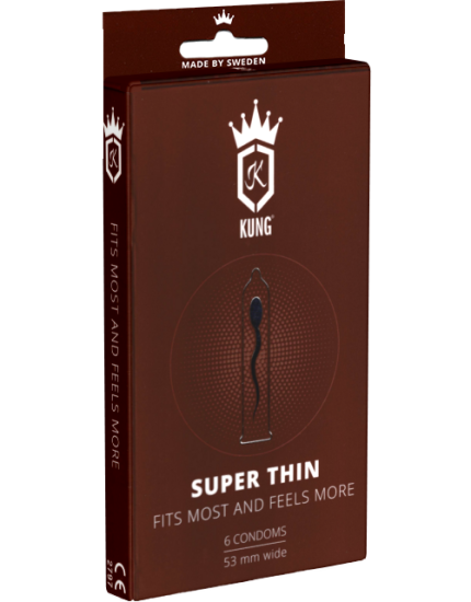 Kung Single: Super Thin, 6 super thin condoms