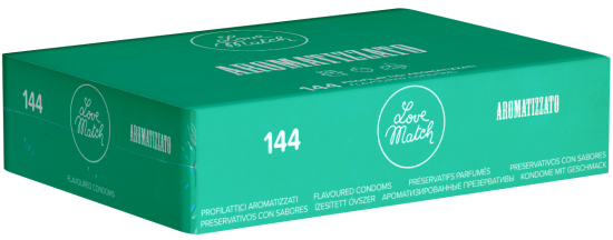 Love Match Bulk-Pack: Aromatizzato, 144 colourful condoms