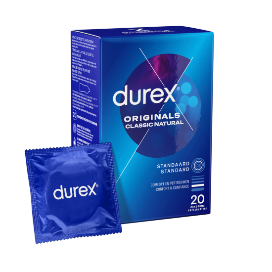 Durex Originals Classic Natural - Condoms - 20 Pieces