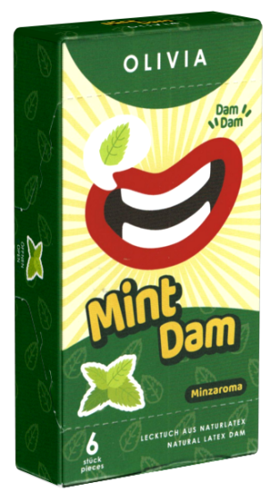 Olivia Dams: Mint, 6 green latex sheets