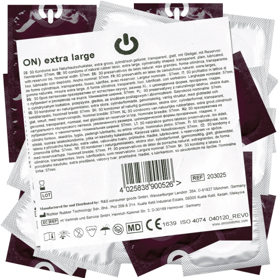 On) Bulk-Pack: Extra Large, 50 wide condoms