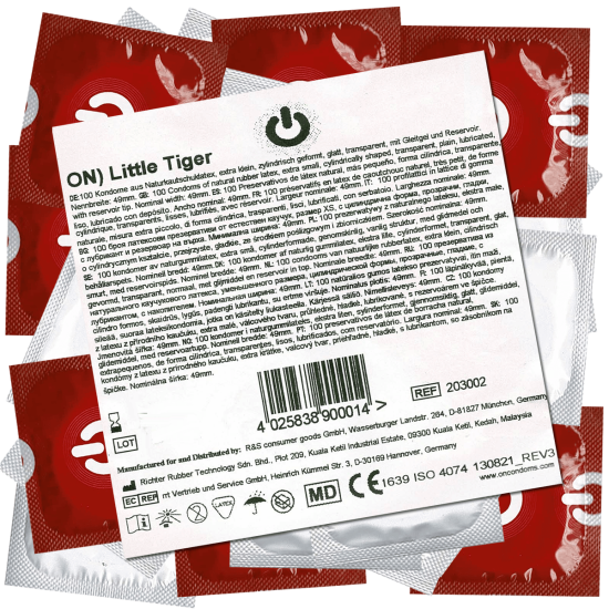 On) Bulk-Pack: Little Tiger, 100 tight condoms
