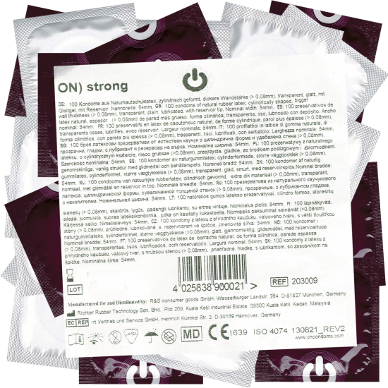 On) Bulk-Pack: Strong, 100 strong condoms