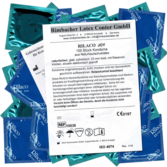 Rilaco Bulk-Pack: Joy, 100 dry condoms