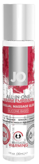 JO All-in-one Masážní gel hřejivý 30 ml