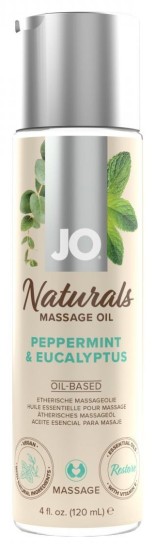 System JO Naturals Massage Oil Peppermint & Eucalyptus 120 ml
