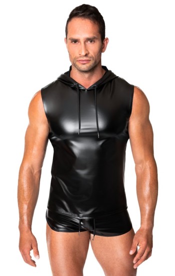 NOIR H081 Frenzy Sleeveless Hoodie L