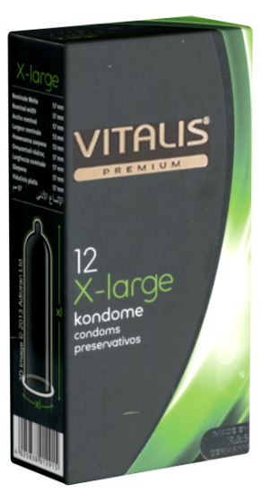 Vitalis Premium Single: X-Large, 12 condoms
