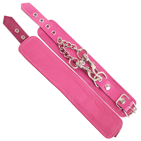ROUGE Leather Wrist Cuffs Pink