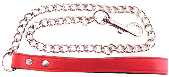 ROUGE Leather Leash Red