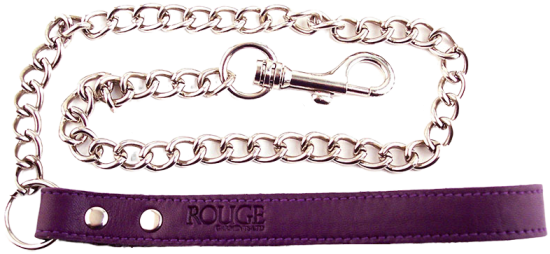 ROUGE Leather Leash Purple