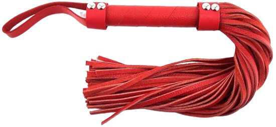 ROUGE Short leather flogger red