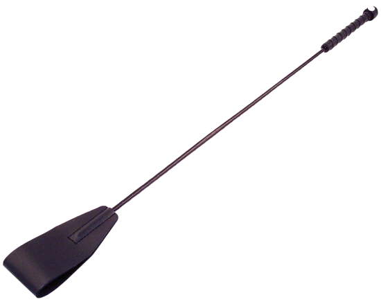ROUGE Leather Riding Crop Black