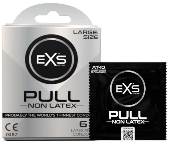 EXS Pull Large – bezlatexové kondomy 6 ks