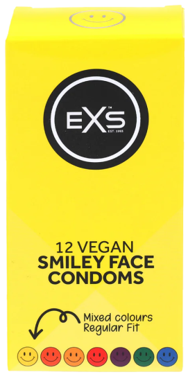EXS Smiley Face Regular - Condoms - 12 pcs